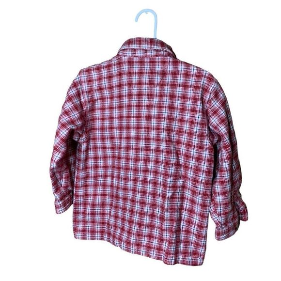 Little Levi’s Toddler Boy Red Plaid Button Down Size 4T - Picture 7 of 9